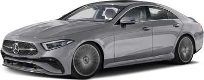 Sleek front and side view of a modern luxury coupe with detailed headlights and alloy wheels.