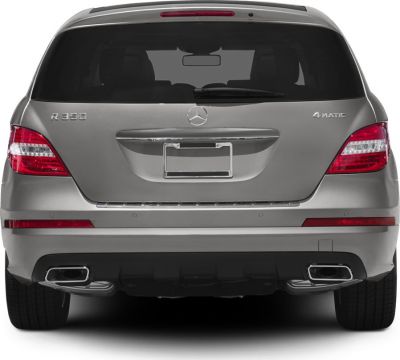 Rear view with dual exhausts and tail lights