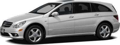 Silver long MPV with five-spoke wheels, front side view