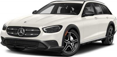 LED headlights and sporty multi-spoke alloy wheels on an all-terrain wagon