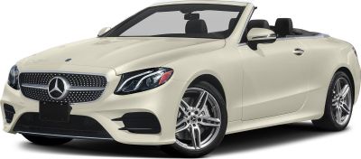 Convertible front and side view with detailed headlights and grille