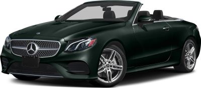 Convertible with distinctive grille and modern LED headlights