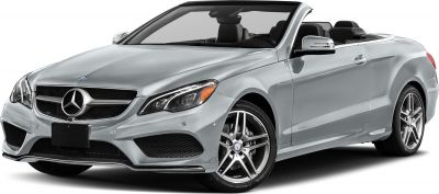 Silver convertible with AMG-style grille and alloy wheels