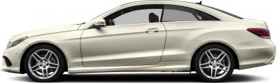 Sleek two-door coupe side profile with sporty alloy wheels