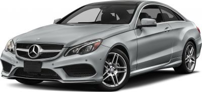 Front and side view of coupe with front grille, headlights, and alloy wheels