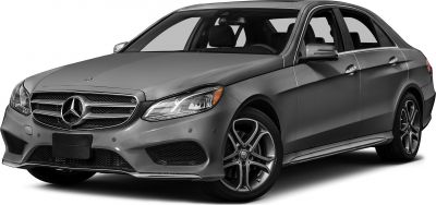 Luxury sedan with LED headlights and multi-spoke alloy wheels