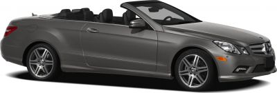 Convertible luxury coupe with alloy wheels and open roof