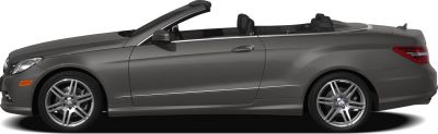 Side profile of a sleek convertible with alloy wheels and open roof.