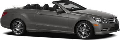 Convertible luxury car with sporty alloy wheels and advanced front lighting