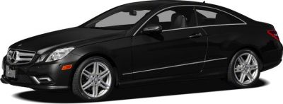 sleek black two-door luxury coupe with alloy wheels