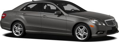 Gray luxury sedan side view with alloy wheels and sleek body lines
