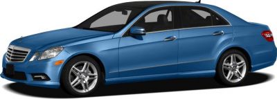 Side profile of a luxury sedan with sleek design and alloy wheels