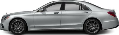 Extended wheelbase luxury sedan with alloy wheels and aerodynamic design