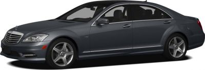 Side profile of a luxury sedan with alloy wheels