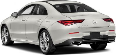 Rear view with sleek tail lights and sporty dual exhaust design