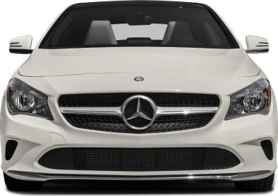 Front view with grille and headlights
