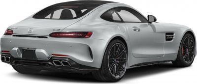 Rear and side view with quad exhaust and sporty wheels