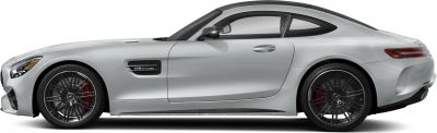 Side profile with V8 Biturbo badge and AMG GT aerodynamic design