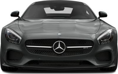 Front view with LED headlights and wide mesh grille