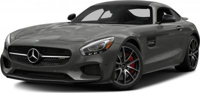 Aggressive front grille and multi-spoke alloy wheels with red brake calipers