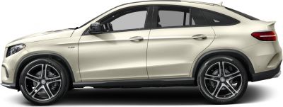 Sleek coupe SUV side profile with prominent alloy wheels