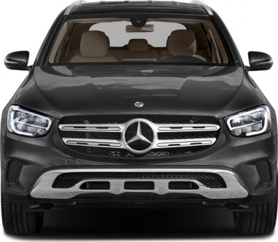 Front view with LED headlights and chrome-accented grille