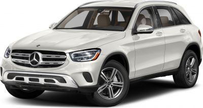 SUV front view with LED headlights and alloy wheels