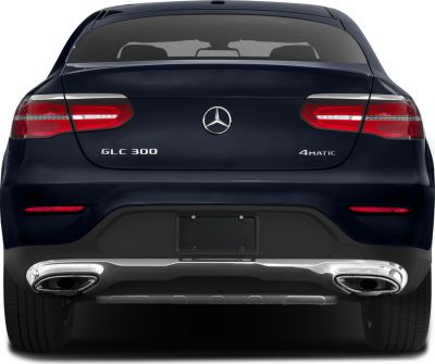 Rear view with tail lights and dual exhausts