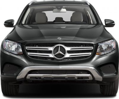 SUV front with wide grille and LED headlights