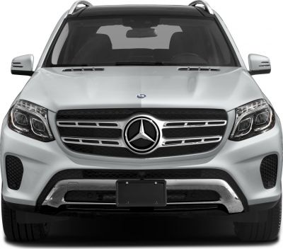 Close-up of SUV front grille and headlight design