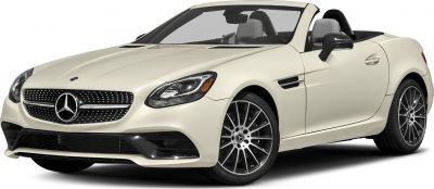 Front-side view of convertible with LED headlights and detailed grille