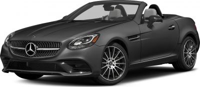 Convertible front view with perforated grille and alloy wheels