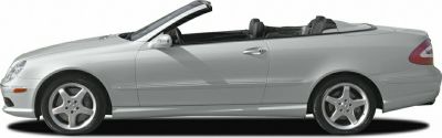 Side view of a sleek convertible with alloy wheels and two doors