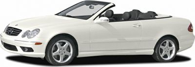 White convertible with alloy wheels and black interior, side view