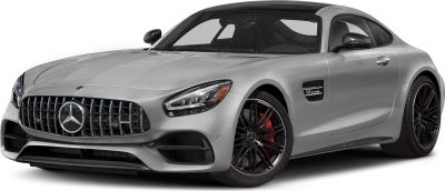 Front-side view of sleek coupe with V8 Biturbo badge and black multi-spoke wheels