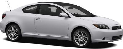 Two-door coupe with alloy wheels and sleek tinted windows