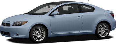 Two-door coupe with sporty alloy wheels and aerodynamic design