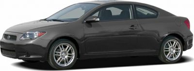 Two-door coupe with sporty design and alloy wheels