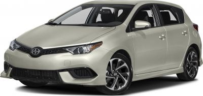 Front and side view of compact hatchback with sporty alloy wheels