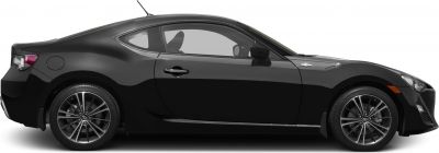 Sleek sports coupe side profile with alloy wheels and aerodynamic design