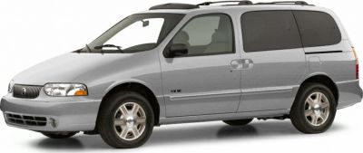 Side profile of a minivan with sliding door and roof racks