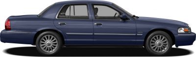 Side profile of sedan with alloy wheels and distinct door design