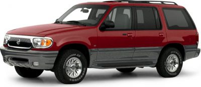 Two-tone SUV with rugged body and roof rails