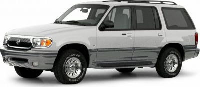 Classic SUV front and side view with two-tone paint and roof rack