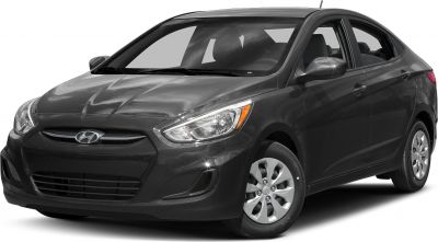 Front and side profile of a compact sedan with prominent headlights and clean design.