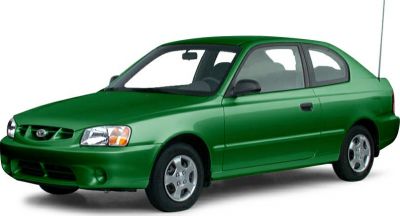 Compact 3-door hatchback with smooth rounded body in green paint.