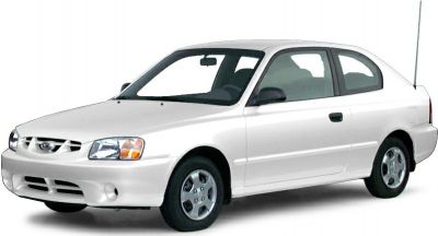 White compact 3-door hatchback with alloy wheels and distinct front grille