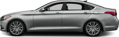 Side profile with sleek body lines and alloy wheels