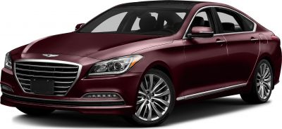 Front side view of a luxury sedan with LED headlights and alloy wheels