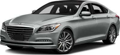 Luxury sedan with distinctive grille and alloy wheels